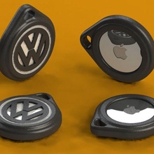 personalizado artag llavero Volkswagen manzana 3d print model - Mito3D