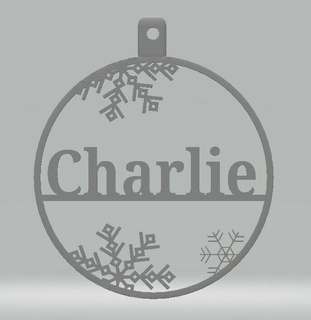 personnalisé babiole Charlie Accueil maison noel brûler Noël 3d print model - Mito3D
