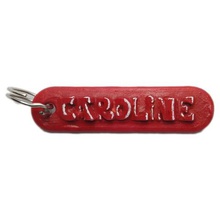 personalized caroline key ring various keychain chains personal names custom 3d print model - Mito3D