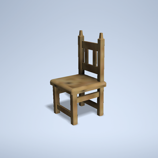 personalized chair 2 architecture wood decoration art table tables scale model 3D print model - Mito3D
