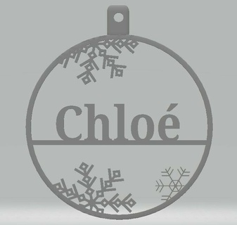 kişiselleştirilmiş Noel önemsiz Cho ev Noel yakmak Noel 3d print model - Mito3D