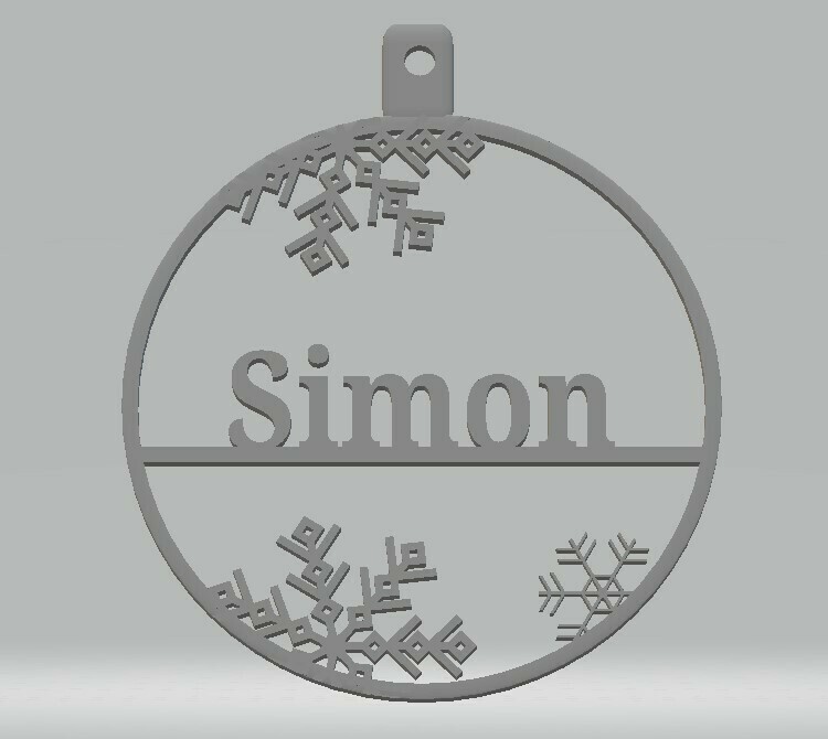 kişiselleştirilmiş Noel önemsiz Simon ev yakmak 3D print model - Mito3D