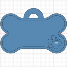 personalizado cão Tag animal 3d print model - Mito3D