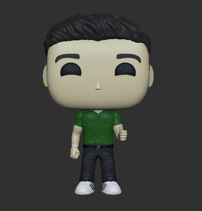 kişiselleştirilmiş Funko funko pop kas Kazak başparmak özelleştirilmiş 3D print model - Mito3D