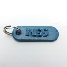 personalizzati ines portachiavi vari keychain catene chiave nomi personalizzato 3d print model - Mito3D