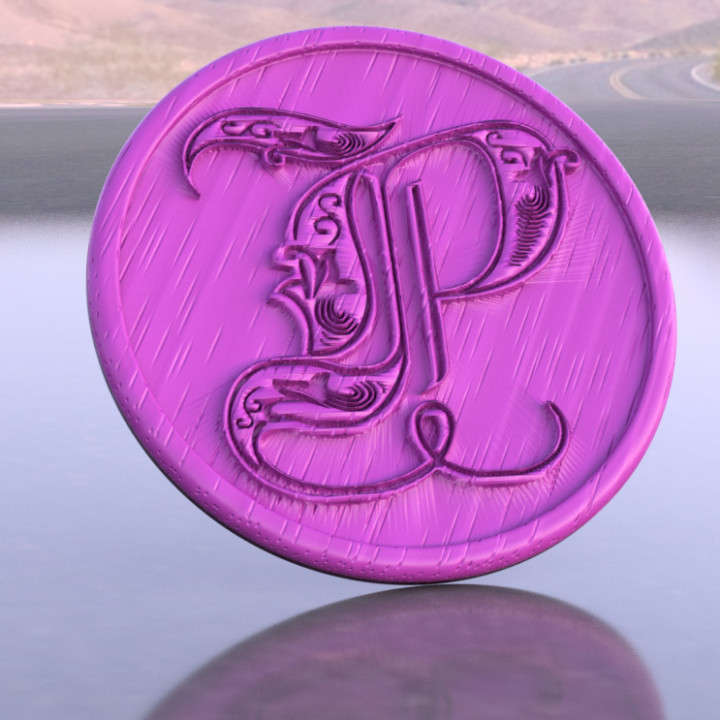 personnalisé lettre coaster parfait cadeau noms accueil maison douane monogramme initiale décor unique résine impression 3d imprimé verre filament bureau 3D print model - Mito3D