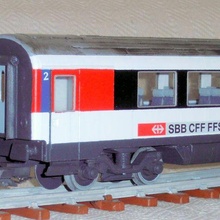 personenwagen folgt eurocity 1 32 45mm lgb 132 Spur Modellbahn Eisenbahn Sporn Zug Hobby 3d print model - Mito3D