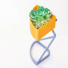 Pesopiuma Topf Sukkulenten Vase Design saftig 3d print model - Mito3D