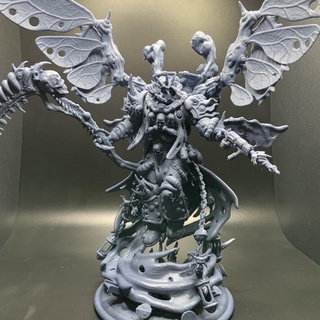 pestilence plague king reborn disease filth nurgle tabletop game war miniature armored decay tentacle corpse primarch 3d print model - Mito3D