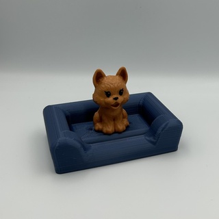 animal cama bonecos retângulo cão gato decoração brinquedo Toque crianças arte 3d print model - Mito3D