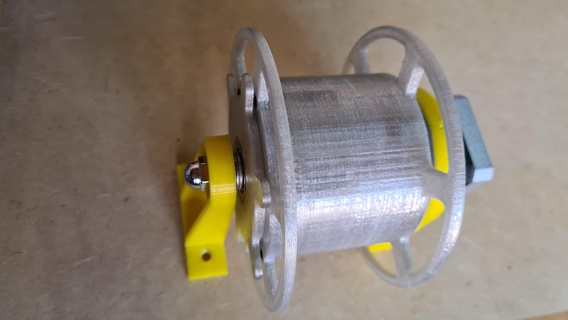 pet bottle filament machine reel coil size reduced small 3d print model - Mito3D