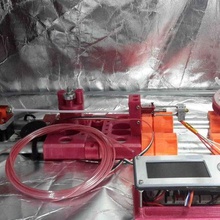Evcil Hayvan şişe çekme makine çift çekirdek iplik karıştırmak 3d print model - Mito3D