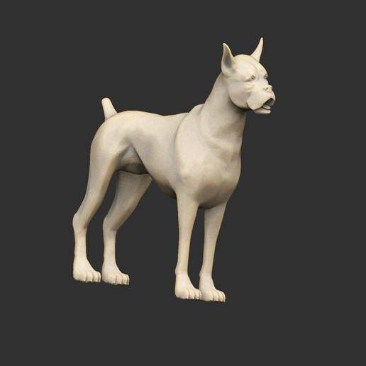 pet dogs x3 game animals pets mutt fable dog collie boxer 3D print model - Mito3D