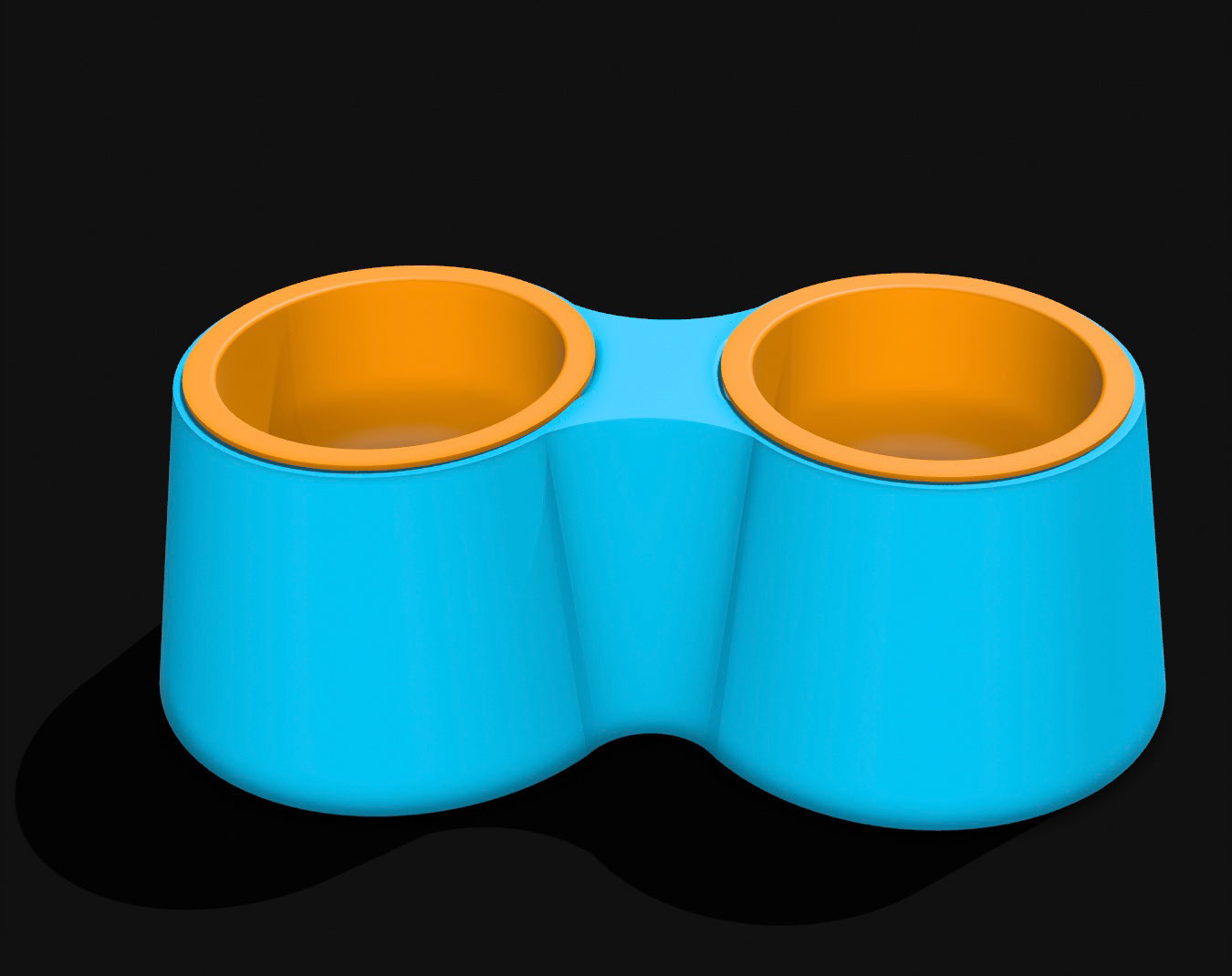pet food base cup 20x10 cm  3D print model - Mito3D