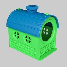 pet house architecture animal animals cute building guinea pig rat mouse 3d print model - Mito3D