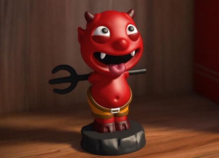 pet monster impy 3dartistmag character devil imp minion toy zbrush 3d artist mag sculptures 3d print model - Mito3D