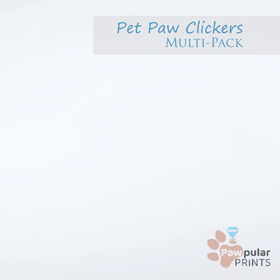 haustier pfote clicker multi pack zappeln schlüsselbund privat hund katze hetzen kitty kätzchen tier drucken 3d print model - Mito3D