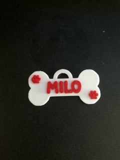 mascota etiqueta perro nombre collar joyería joya Arte 3d print model - Mito3D