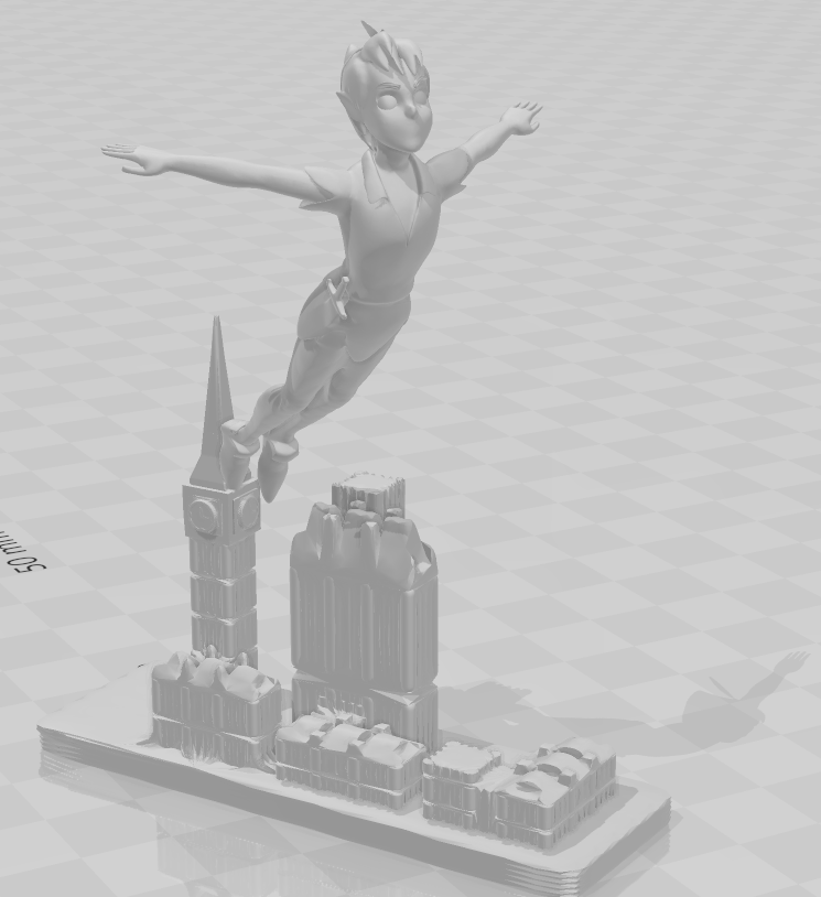 pedro pan disney Peter Pan Londres Neverland 3D print model - Mito3D