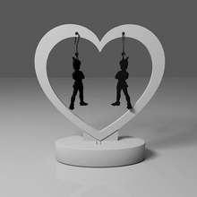 peter pan earrings 1 fashion childhood story children wendy captain hook neverland shadow outline jewelry customize simple raft supports 3d print model - Mito3D