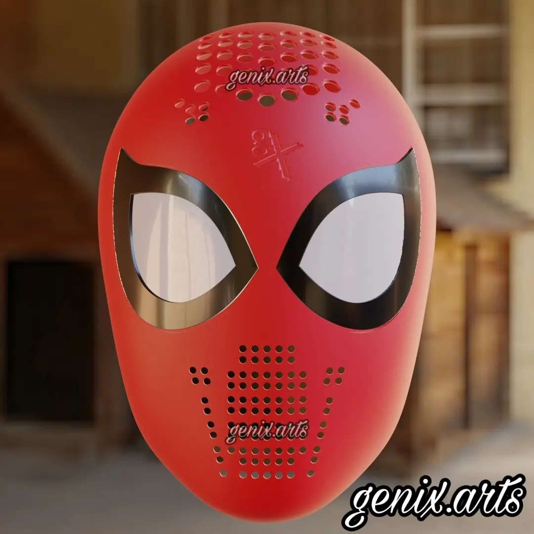 Peter Parker Spider Spiderverse tolle 3d drucken Meilen Moral ps5 spektakulär Gesichtsschale Linsen Comics 3D print model - Mito3D