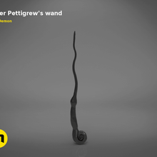 peter pettigrew s wand game movie film postproces 3d print toy wizard magician magic costume cosplay hogwarts fantasy spell potter harry 3d print model - Mito3D