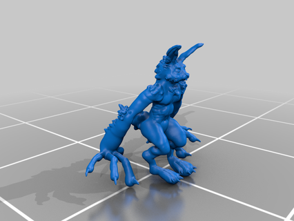 peter rottentail evil rabbit bunny dnd easter horror monster pathfinder scary tabletop sculptures busts art 3d print model - Mito3D