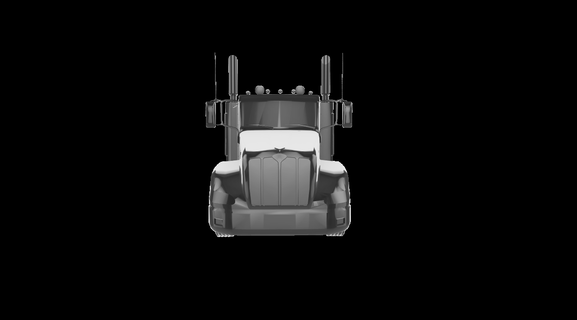 Peterbilt 386 voitures camion voiture camions pétrolier tracteur commercial véhicule autocamion lkw 3d print model - Mito3D