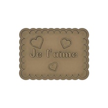 petit beurre l'amour biscuit coupeur prend moule gâteau coupeurs pâte forme cuisine cuisinier st Valentin 3d print model - Mito3D