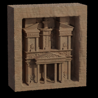 petra idumeu arqueologia casa decoração presente Ideias arqueológico monumento cidade interior Projeto único presentes 3d print model - Mito3D