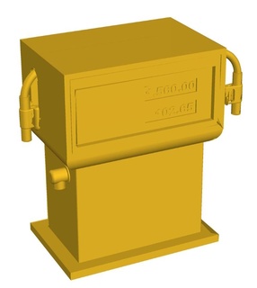 benzina pompa gas modelli 3d print model - Mito3D