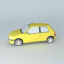 peugeot 106 coche vehiculo 3d print model - Mito3D