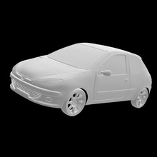 peugeot 206 3p 3d printing diecast poly car rc slot kyosho tamiya miniz 3d print model - Mito3D