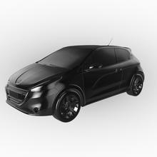 peugeot 208 2015 auto voiture voitures France 3d print model - Mito3D