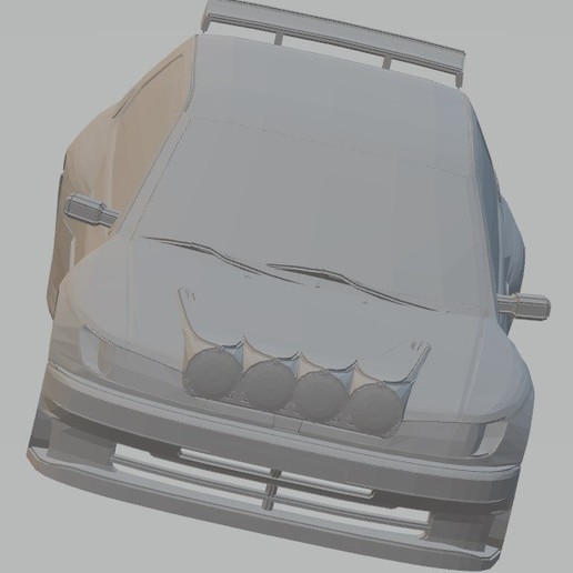 peugeot 306 Rallye druckbare Körper Auto ohne Fenster Spiel karaoke bedruckbar ist slot scalextric tamiya rc 3D print model - Mito3D