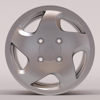 peugeot 306 turbo cerchio ruota disco Fai 3dprint passatempo modellino in scala diorama pressofuso messa punto rc hotwheels tamiya oem 3d print model - Mito3D
