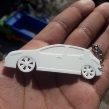peugeot 308 porte clés clé bague auto voiture pendentif 3d print model - Mito3D