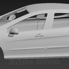 peugeot 308 imprimable corps de la voiture jeu le karaoké fente système scalextric sport tamiya rc 3d print model - Mito3D