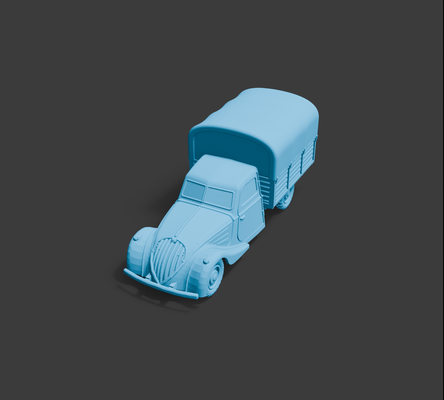 peugeot 402 truck 3d model print 1-100 car automobile resin scale 20mm miniature stl vehicle 1 100 sla fdm 3d print model - Mito3D