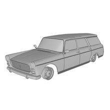 peugeot 404 wagon diecast poly car rc slot miniz tamiya kyosho 3d print model - Mito3D