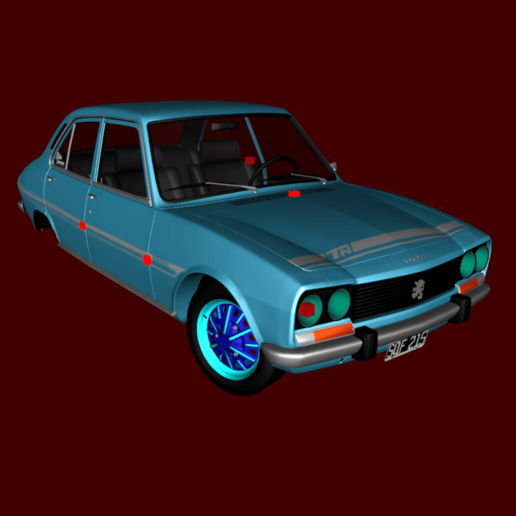 peugeot 504 tn dff araba gtasa gta zmodeler 504tn 3D print model - Mito3D