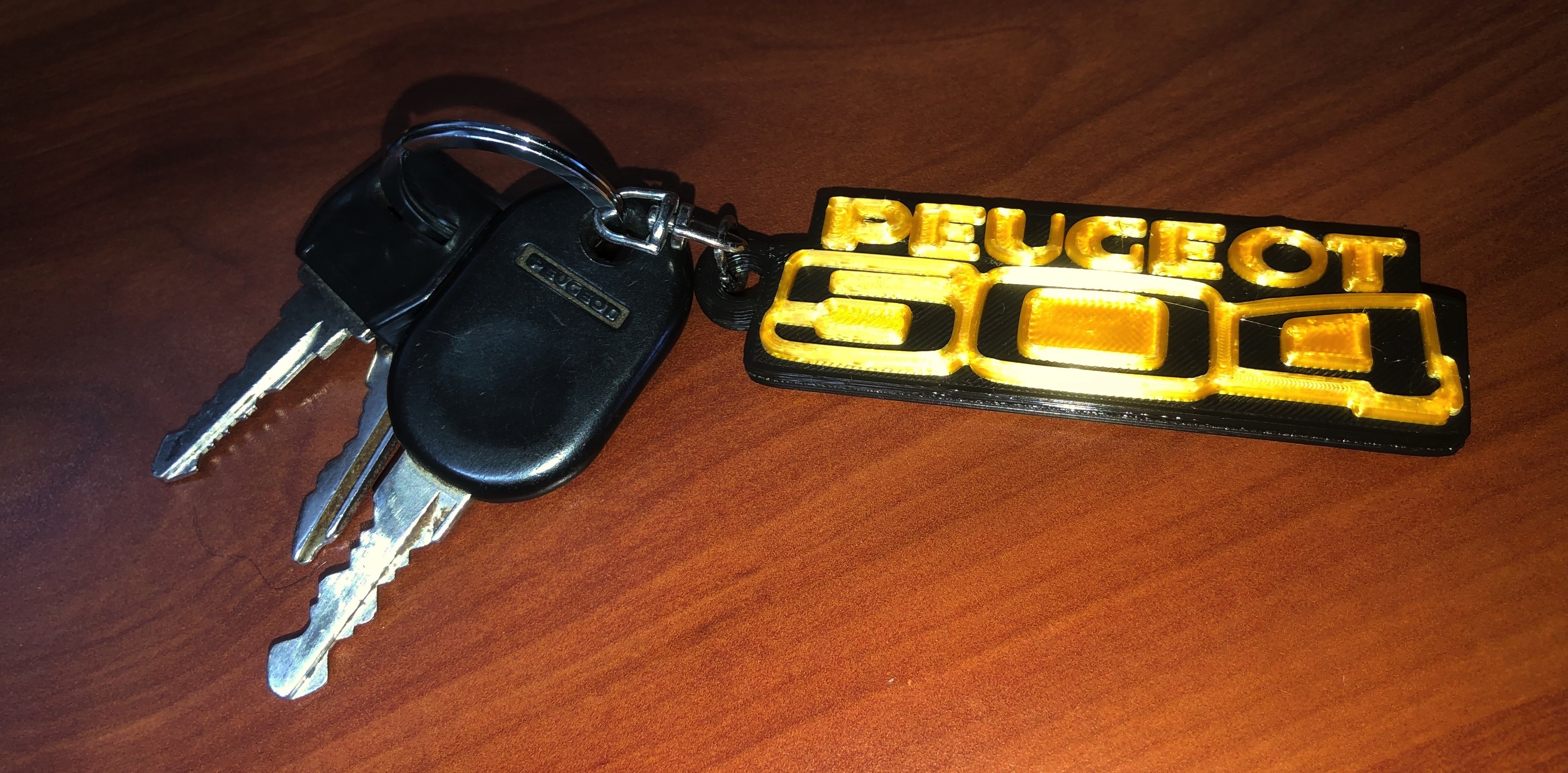 Peugeot 504 Schlüssel Ring verschiedene Schlüsselbund klassisch 3D print model - Mito3D