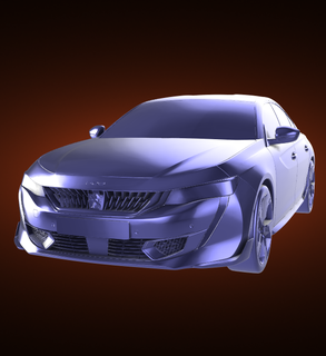 peugeot 508 2021 automobile car vehicle rally race sports derby turbo top speed 3d print model - Mito3D