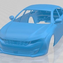 peugeot 508 2019 imprimible cuerpo coche vehiculo 3d print model - Mito3D