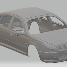 peugeot 607 imprimable corps de la voiture jeu le karaoké fente système scalextric sport shell rc radio surveillance tamiya miniz 1-10 1-32 1-18 1-24 3d print model - Mito3D