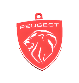 Peugeot chave anel chaveiro auto Peugeot 3d print model - Mito3D