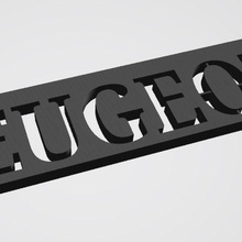 peugeot anahtarlık takı anahtar araba 3d print model - Mito3D