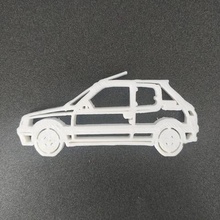 peugeot 205 keychain art vehicle because 3d print model - Mito3D
