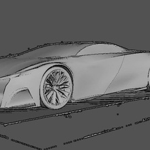 peugeot onyx a arte conceito de carro novo 205 fã 3d print model - Mito3D