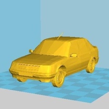peugeot 309 juego coche porque hobbie personalizado la afinación sx gti 3d print model - Mito3D